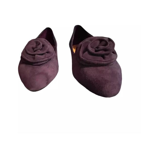 Woman’s Purple Kid Suede Flat Shoes Valerie Steven’s Marta B1025 Sz 8.5 M READ - Picture 8 of 13